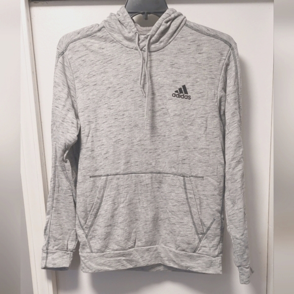 ADIDAS Space Dyed Gray Hoodie - Picture 1 of 9